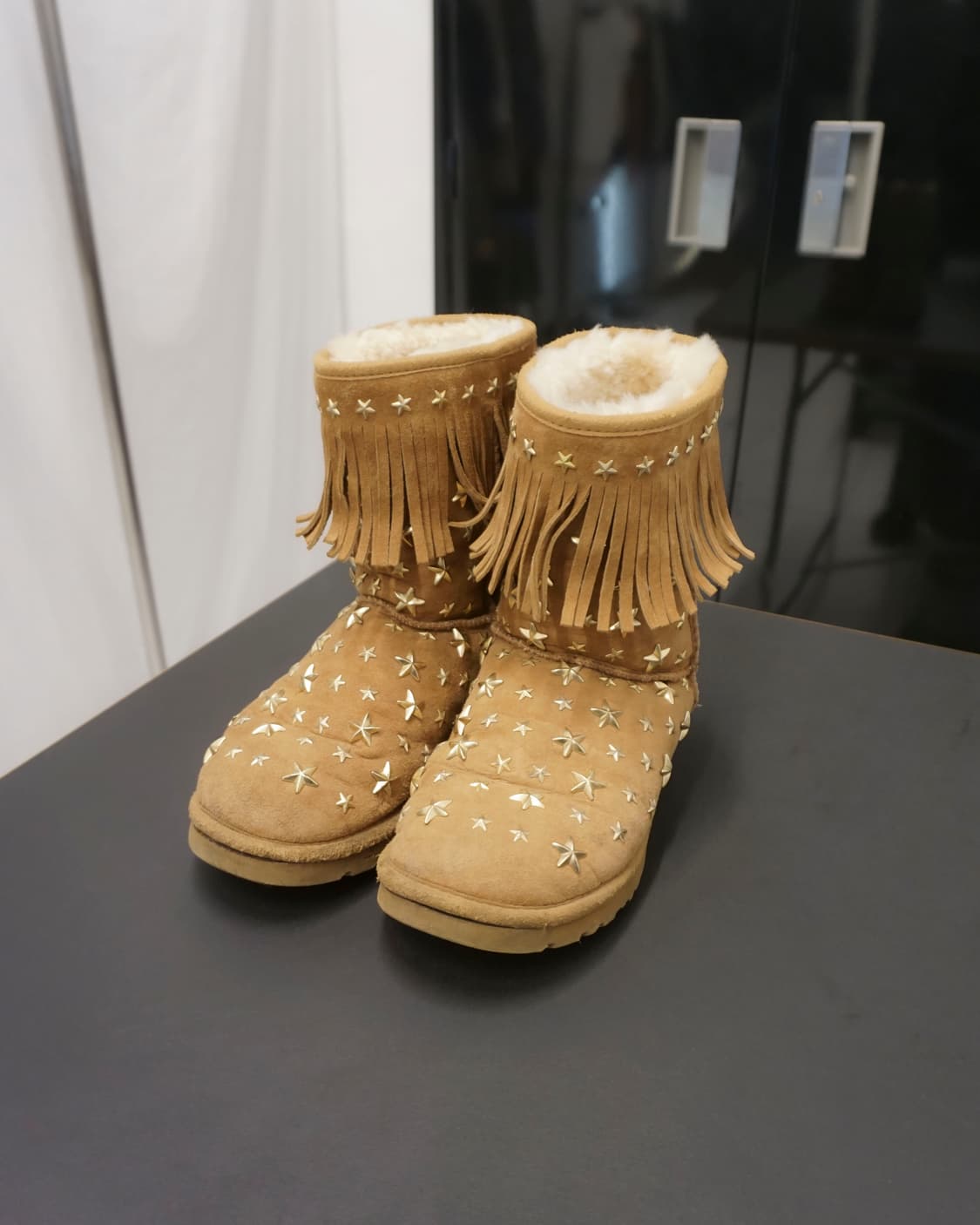 JIMMY CHOO×UGGコラボ ムートンブーツ CHOO コラボ ムートンブーツ 0
