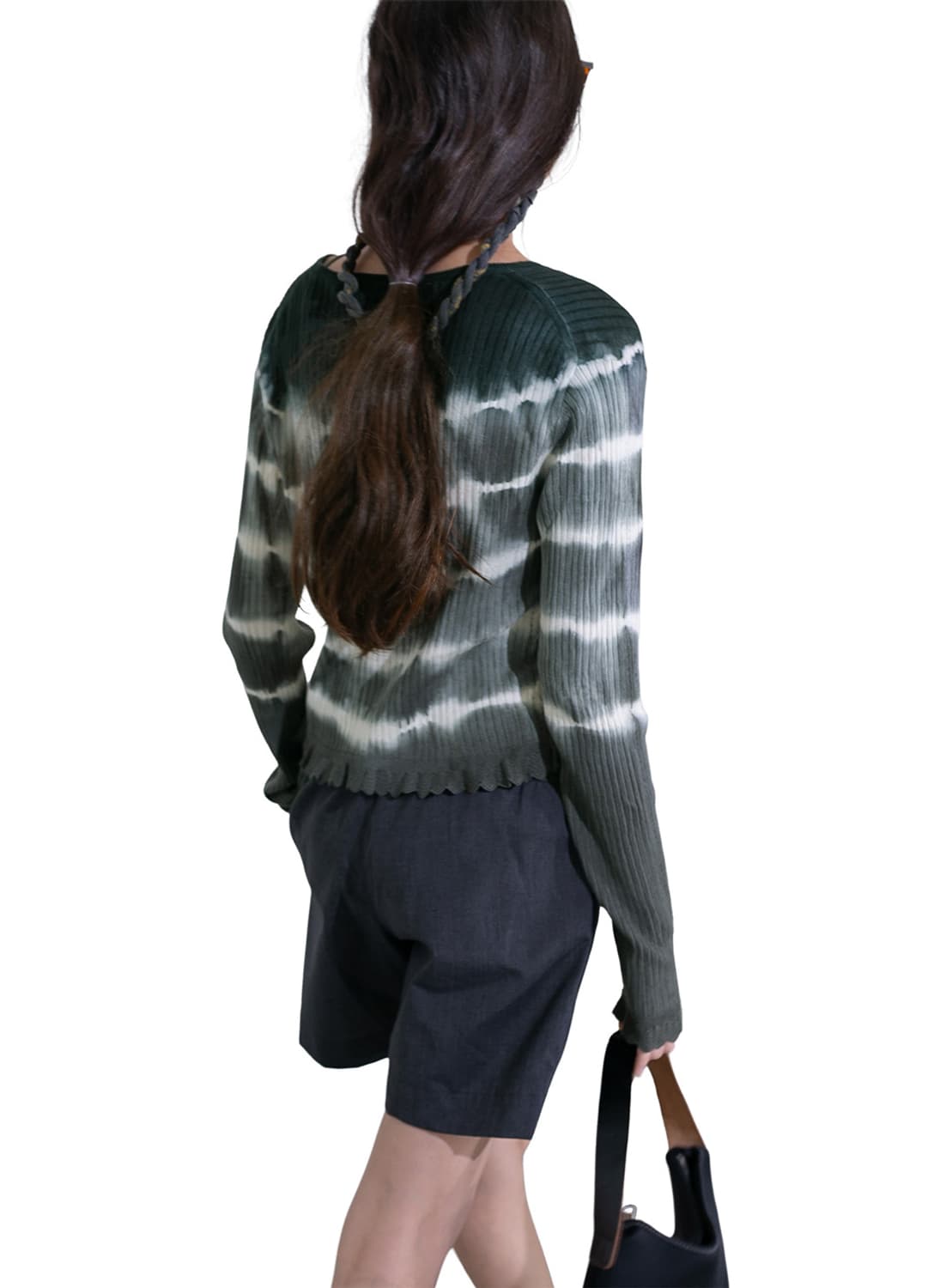 トップス DIP-DYE RIB KNIT CARDIGAN PERVERZE トップス DIP-DYE RIB KNIT CARDIGAN PERVERZE PERVERZE Dip-dye