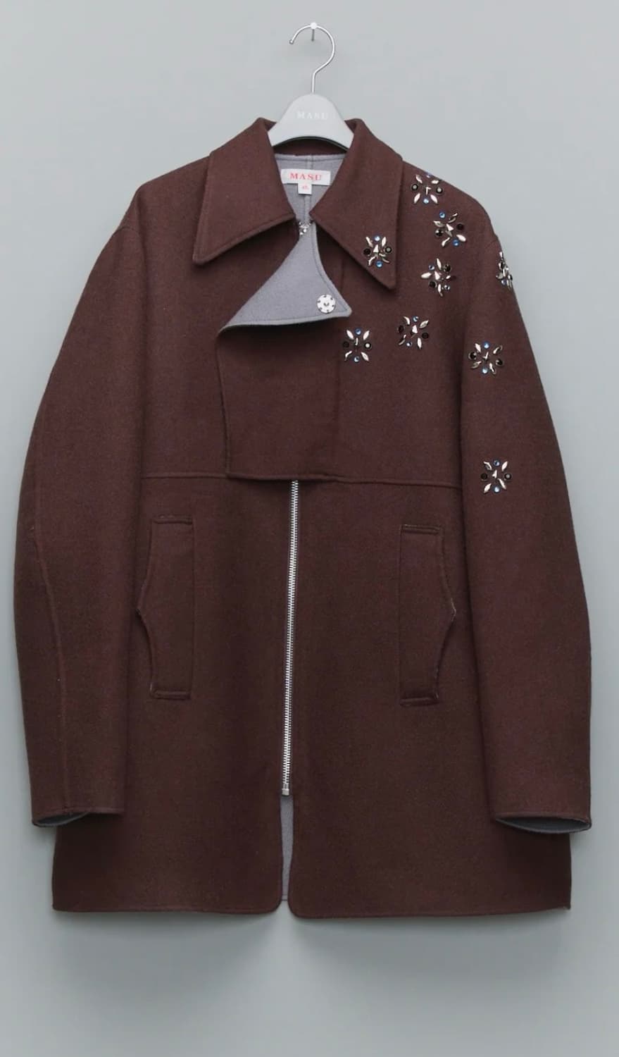 46] MASU 24FW RAINDROP STUD COAT | 후루츠패밀리