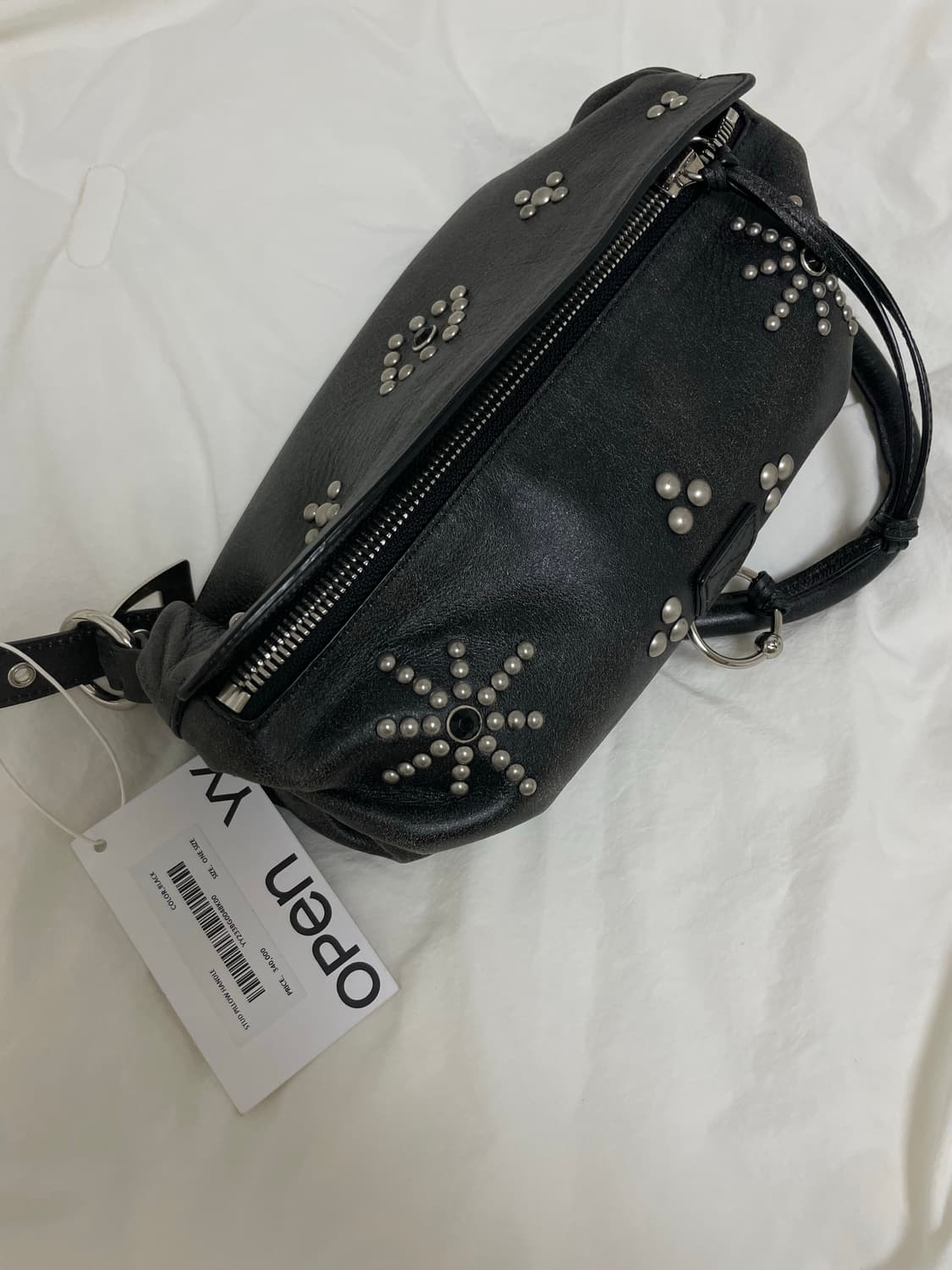 OPEN YY STUD PILLOW HANDLE MINI バッグ OPEN YY】PILLOW HANDLE MINI