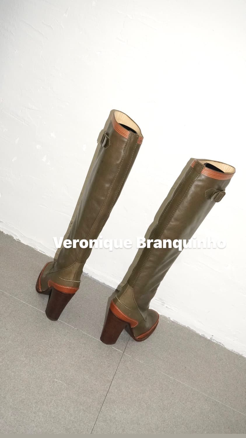 Veronique Branquinho キャメル　レザーパンプス 37 Veronique Branquinho キャメル レザーパンプス 37