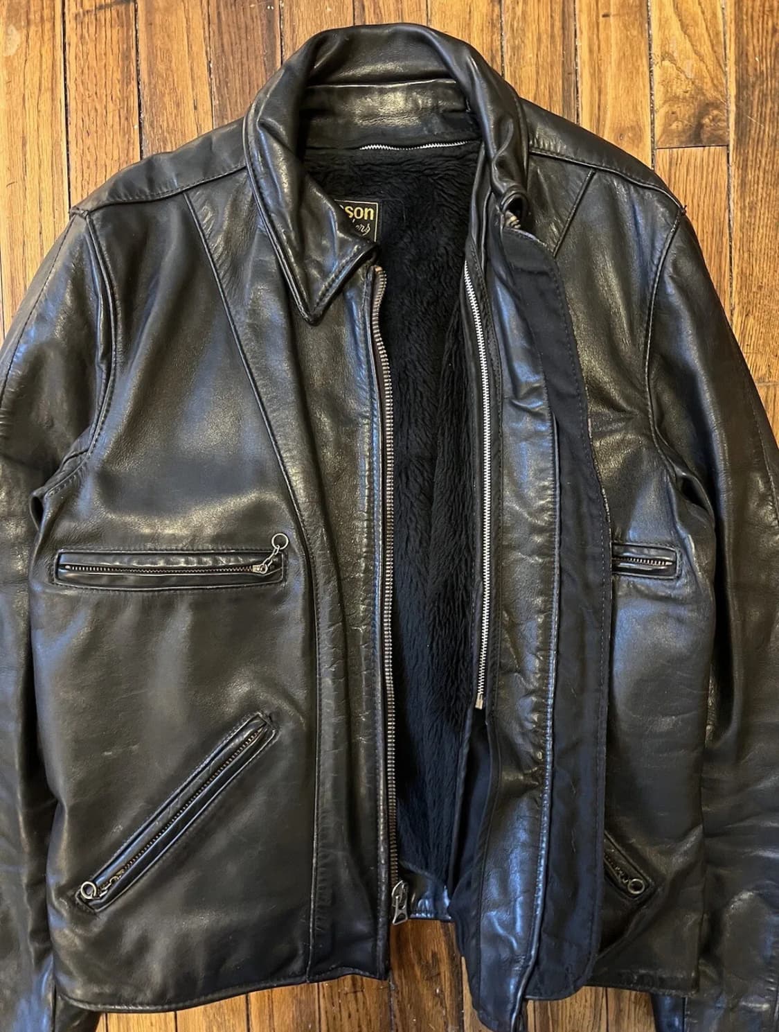 VANSON MODEL F RIDERS JACKET ライダース 40 VANSON LEATHER®︎ OVER