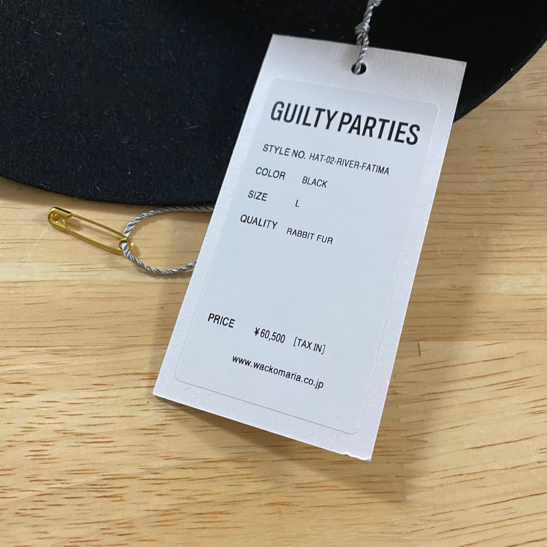 WACKO MARIA HAT-02-RIVER-FATIMA Lサイズ WACKO MARIA (ワコマリア