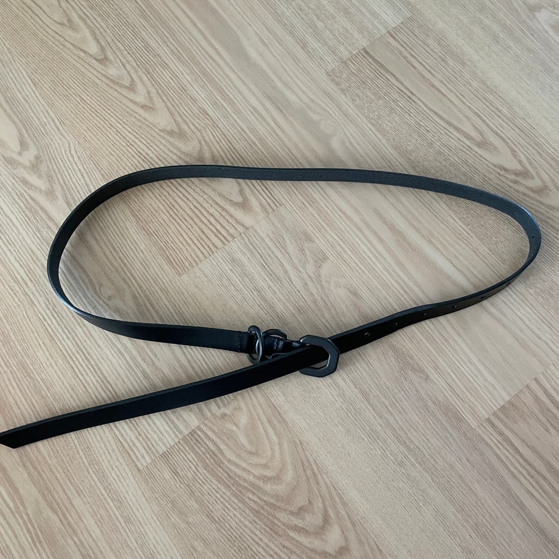 ancellm narrow leather belt | 후루츠패밀리