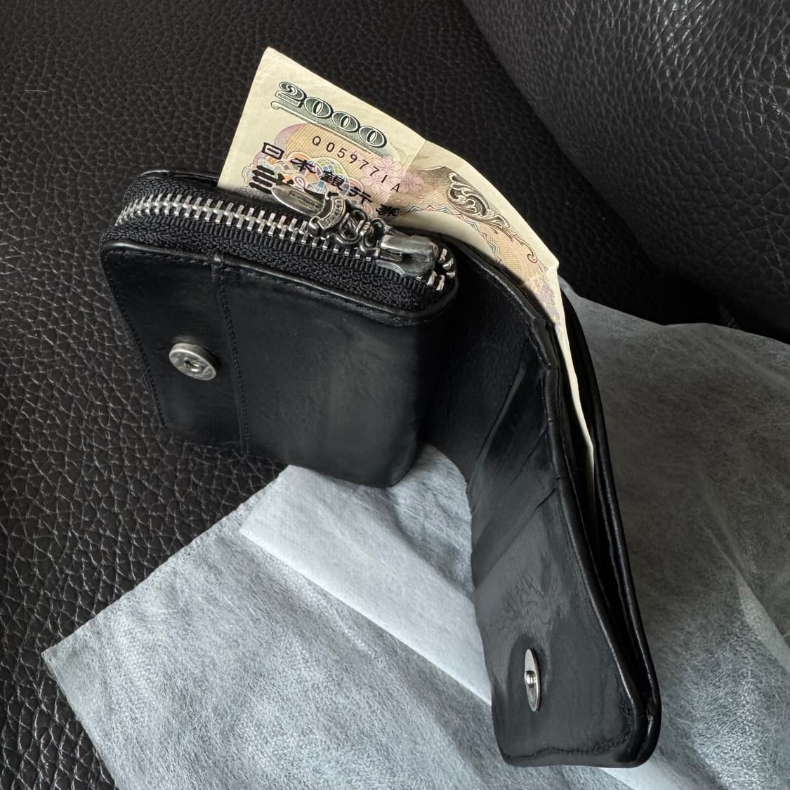 CHROME HEARTS SQ ZIP BILL リカラー