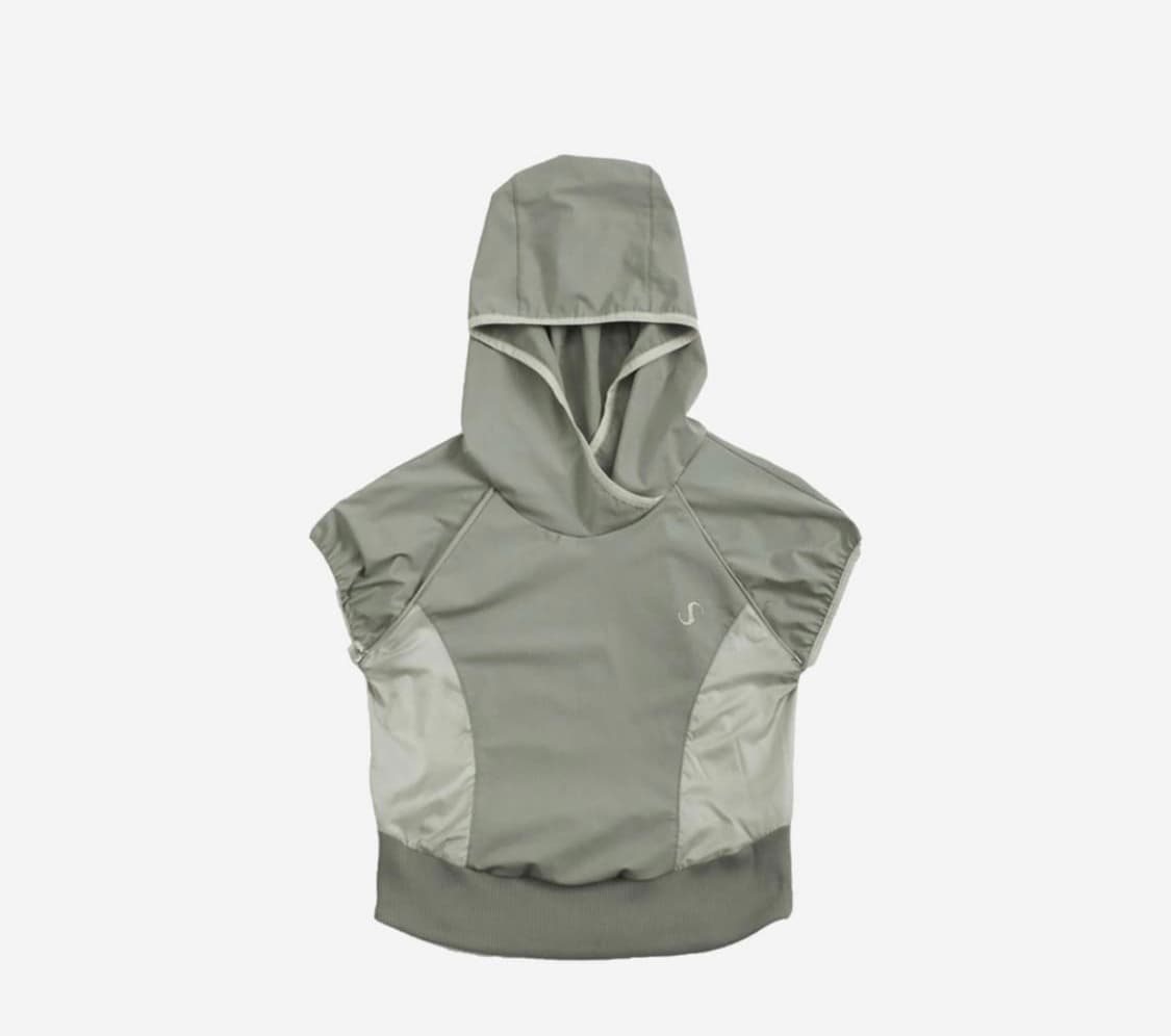 ◆ojos◆ 2way Hoodie Bolero Khaki 21HS-1-TS01-KK OJOS | 2-way Hoodie Bolero / Khaki - 스타일과 편리함