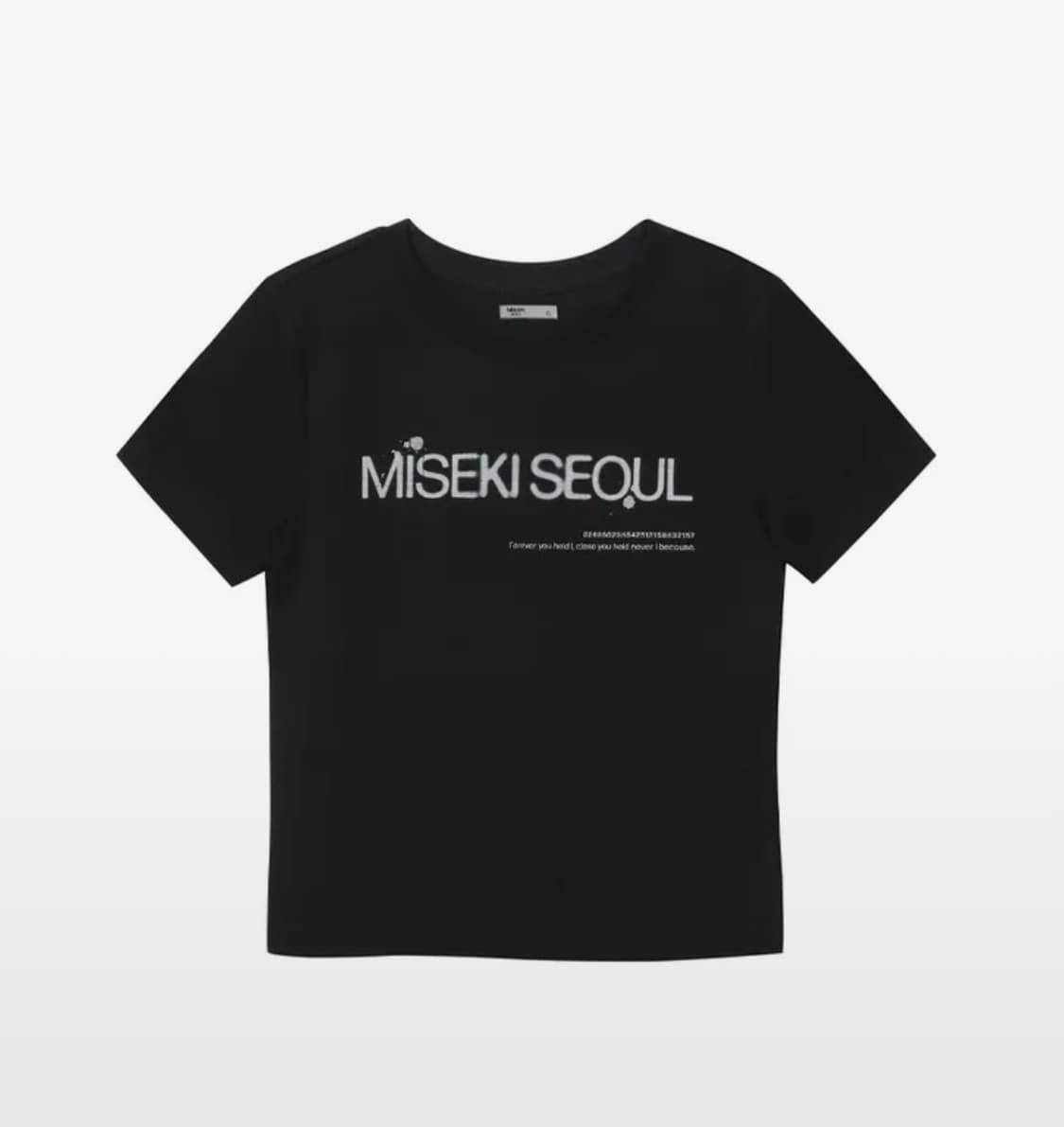 MISEKI SEOUL 미세키서울 로고 반팔 블랙 | 후루츠패밀리