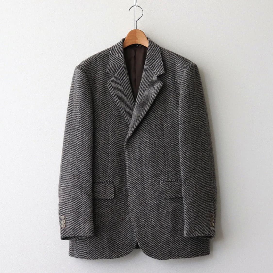 오라리 24aw LAMA SHETLAND WOOL TWEED JACKET | 후루츠패밀리