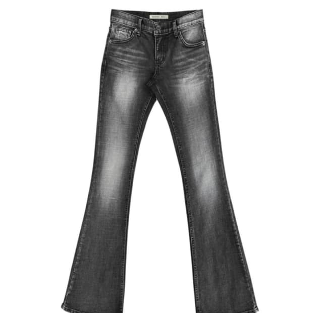 BOHEMSEO Boots Cut Denim Pants Gray | 후루츠패밀리