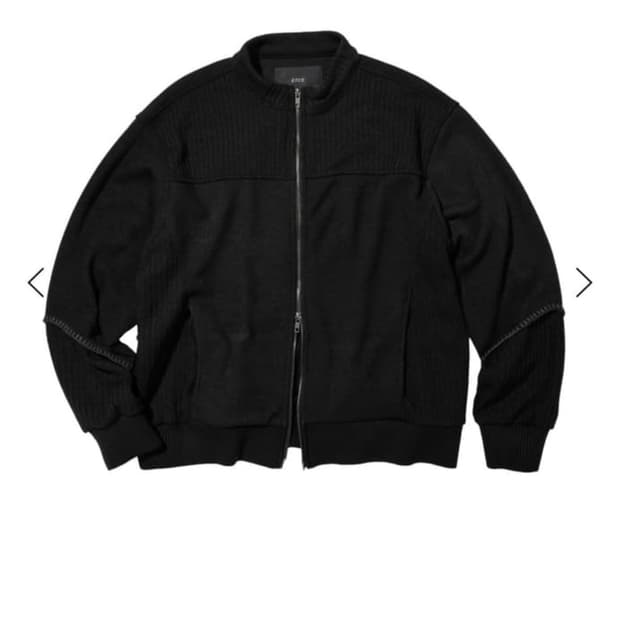 coyseio ROUND COLLAR FLEECE JACKET BLACK | 후루츠패밀리