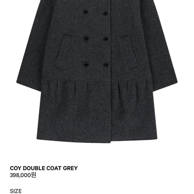 코이세이오 coyseio coy double coat grey | 후루츠패밀리