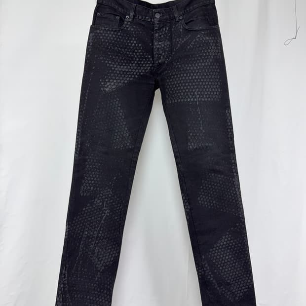パンツ 03ss Helmut Lang rubber tire print denim Helmut lang 03ss rubber tire print jeans | 후루츠패밀리