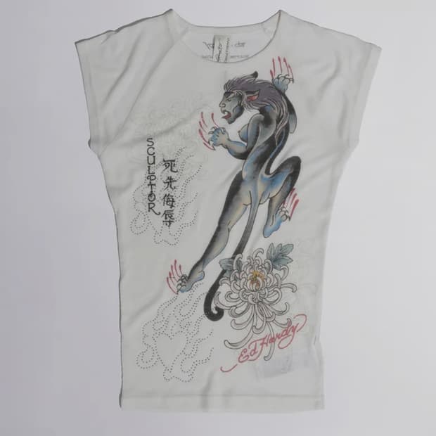 Sculptor X Ed Hardy] Devil Raglan Tee W Sculptor Devil Raglan L/S Tee