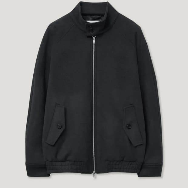 코이세이오 ROUND COLLAR FLEECE JACKET BLACK | 후루츠패밀리