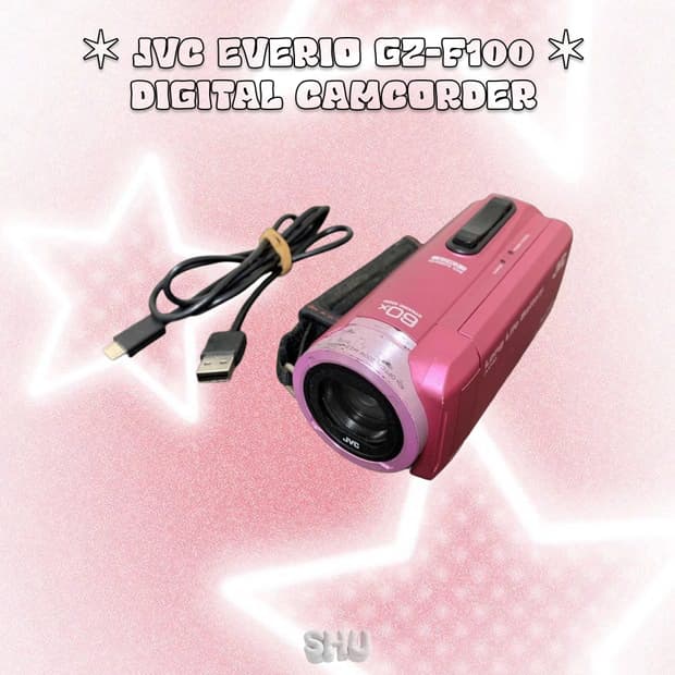 JVC 에브리오 GZ-F100 빈티지 디지털 캠코더 핑크 | 후루츠패밀리