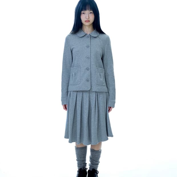 Coyseio coyseio - cozy sweat wrap skirt melange