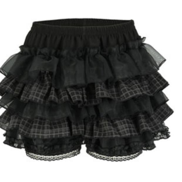 ILLIO CHECK TUTU SHORTS | 후루츠패밀리