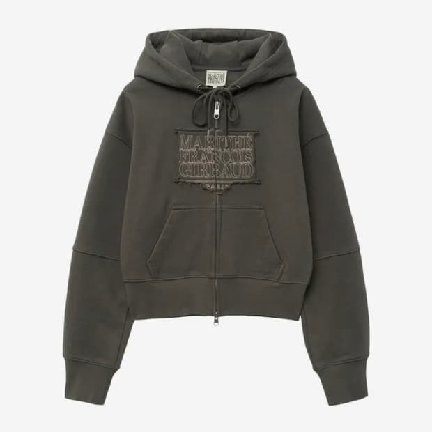 Aeae web logo crop hood zip up | 후루츠패밀리