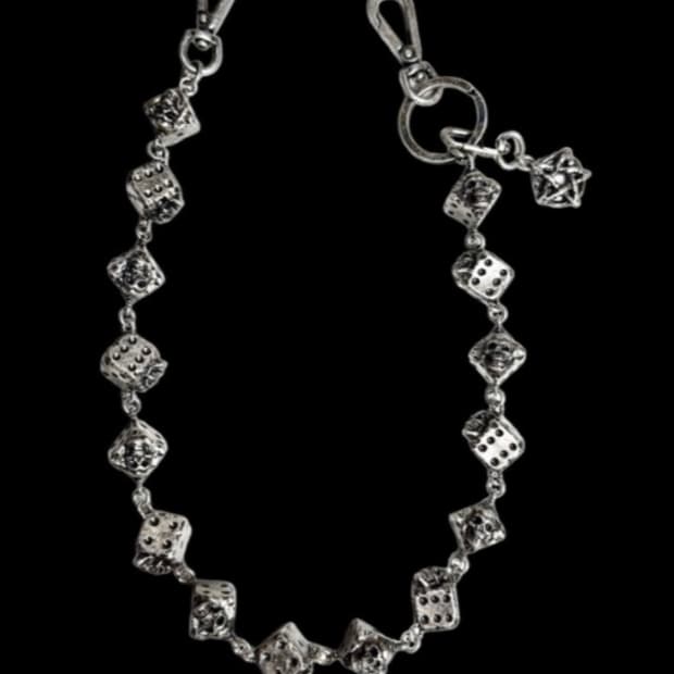 Emostanceclub SKULL DICE 15 LINK CHAIN | 후루츠패밀리