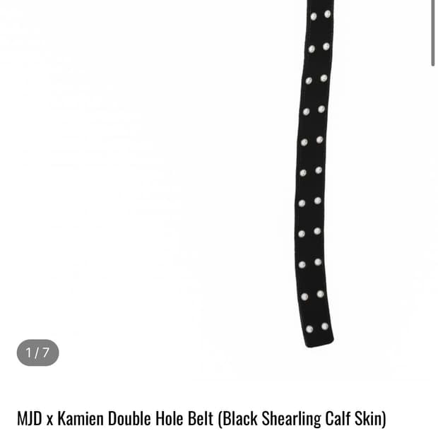 MJD x Kamien Double Hole Belt | 후루츠패밀리
