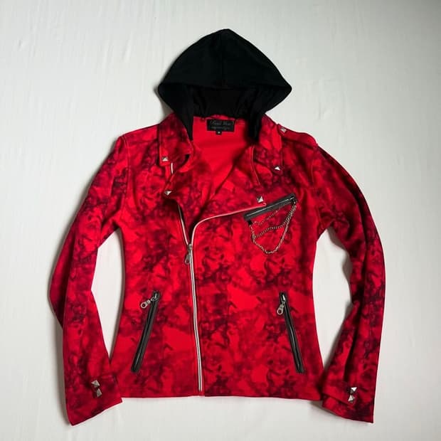 ジャケット・アウター 00s y2k archive double zip riders archive y2k denim riders jacket LL rock デニム ダブルライダース