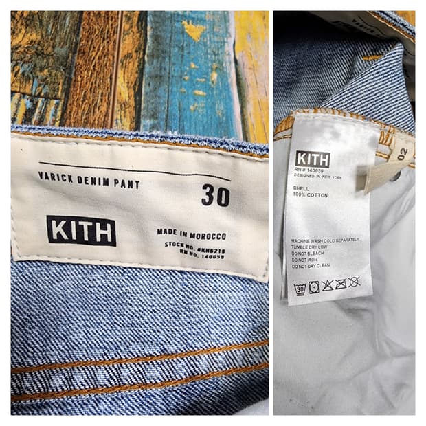 KITH VARICK LETTER DENIM STELLA 2.0 WASH Kith