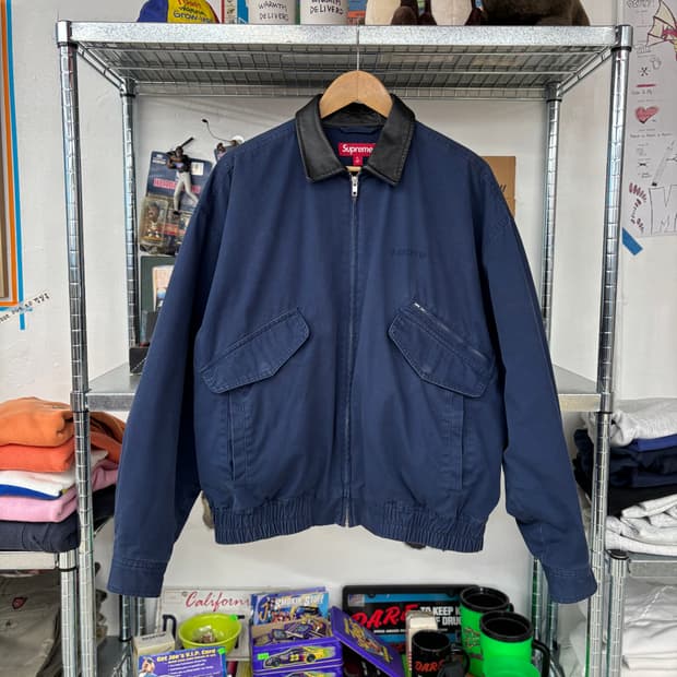 24FW Supreme Leather Collar Utility Jack | 후루츠패밀리
