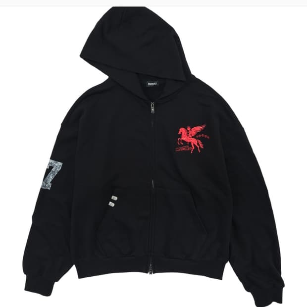 PACO SPLY] FALLING ANGEL ZIP UP HOODIE | 후루츠패밀리