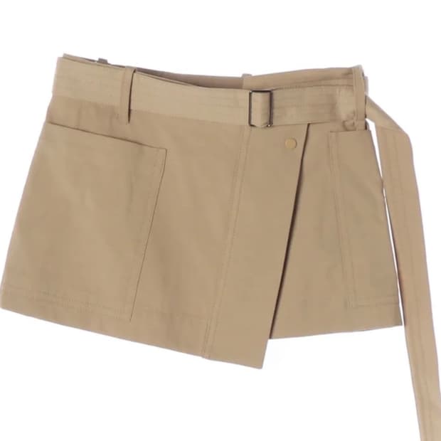 AMOMENTO SHIRRING ORGANZA BELT SKIRT | 후루츠패밀리