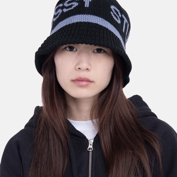 Stussy Jacquard Knit Bucket Hat L/XL Stussy Jacquard Knit Bucket