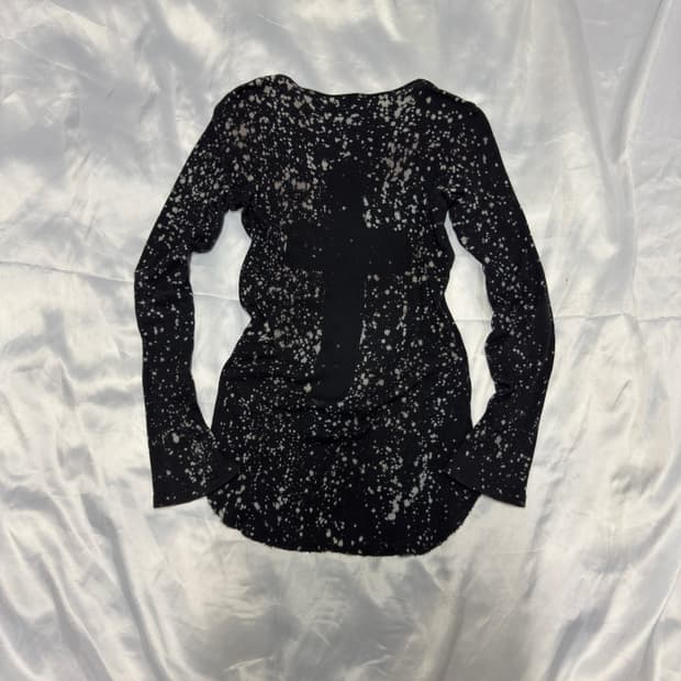 Lgb 00s archive back cross ribbed top | 후루츠패밀리