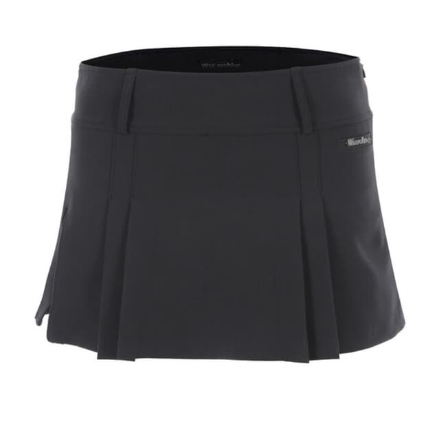 W) Threetimes Athletic Slit Skirt Black | 후루츠패밀리