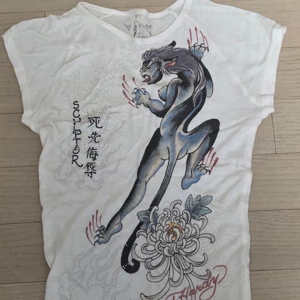 Sculptor X Ed Hardy] Devil Raglan Tee | 후루츠패밀리