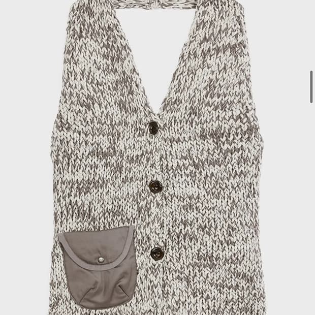 openyy【OPEN Yy】 CHUNKY KNIT VEST : BROWN Open yy 오픈yy chunky knit vest brown M | 후루츠패밀리