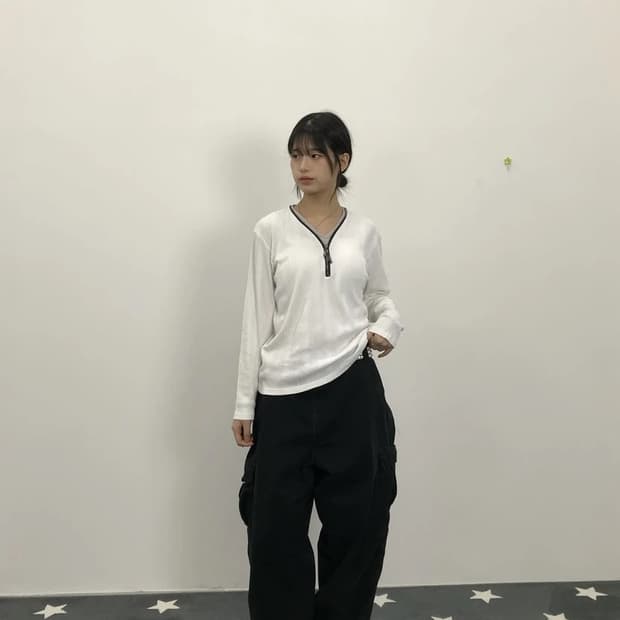 Crazy Devil Rib Zip Long Sleeve | 후루츠패밀리