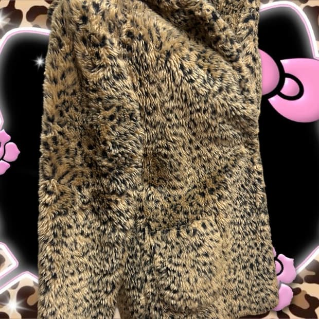 国内で当店のみ CFIERCE - CUTIE LEOPARD HOODED SCARF CUTIE LEOPARD HOODED SCARF – CFierce