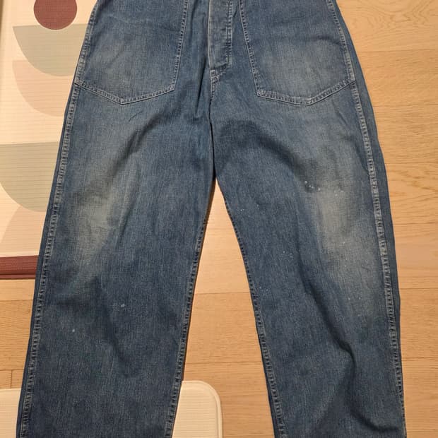 30] cantate denim 1955 trousers bleach | 후루츠패밀리