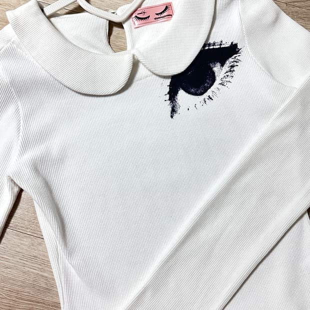 【yiyounggyeoung】girl's Eye collar T yiyounggyeoung 이영경 girl's Eye collar T | 후루츠패밀리