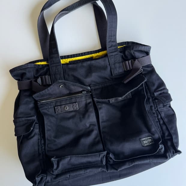 Porter x Love&Peace tote bag(black) | 후루츠패밀리
