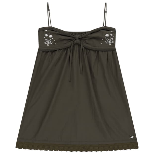 코이세이오 SOLAR STITCH MINI DRESS BROWN 원피스 | 후루츠패밀리