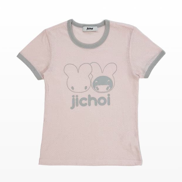 【JICHOI COMFORT】24-003 LOGO T-SHIRT (WHITE) JICHOI COMFORT】24-003 ROUNDED HEM T-SHIRT (PEARL) (Tシャツ