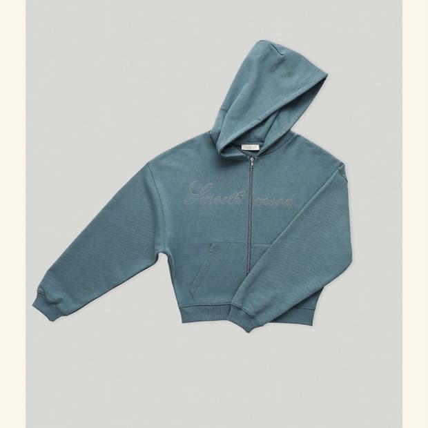 Smoothmood Charcoal Tully Hooded Zip Up | 후루츠패밀리