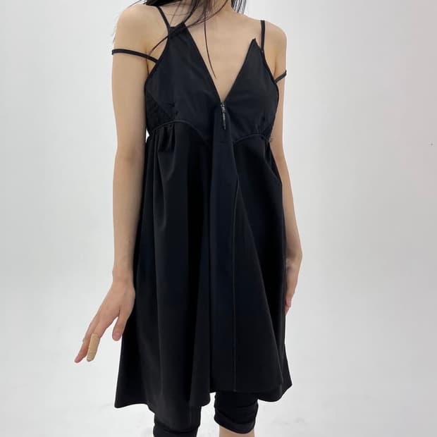 ワンピース Ulikasanctus smoking dress black Ulika Sanctus smoking dress | 후루츠패밀리