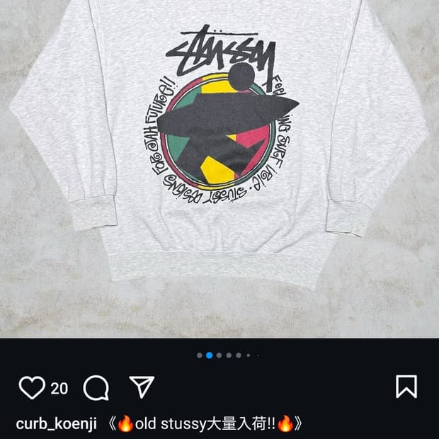 구매) 80's old stussy surfman sweatshirt | 후루츠패밀리
