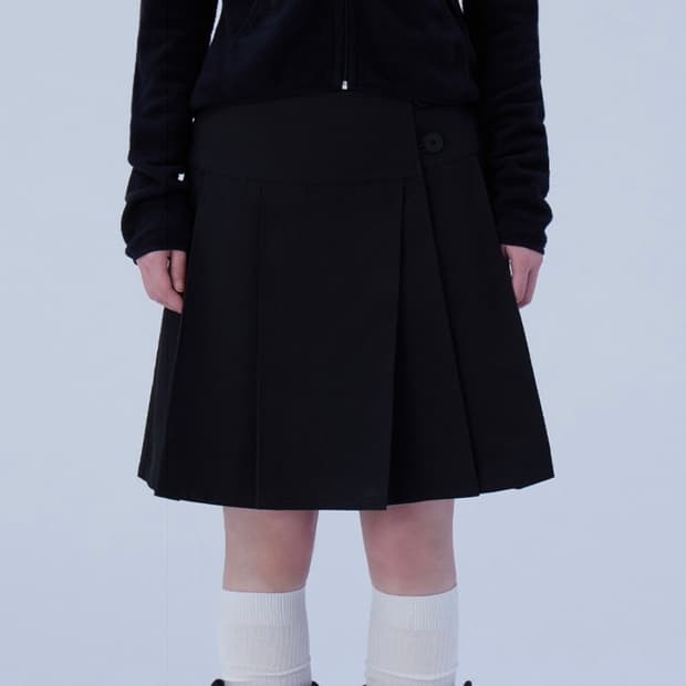 ★MISEKI SEOUL★ Shirring ruffle midi skirt 미세키서울 Shirring ruffle midi skirt BLACK | 후루츠패밀리
