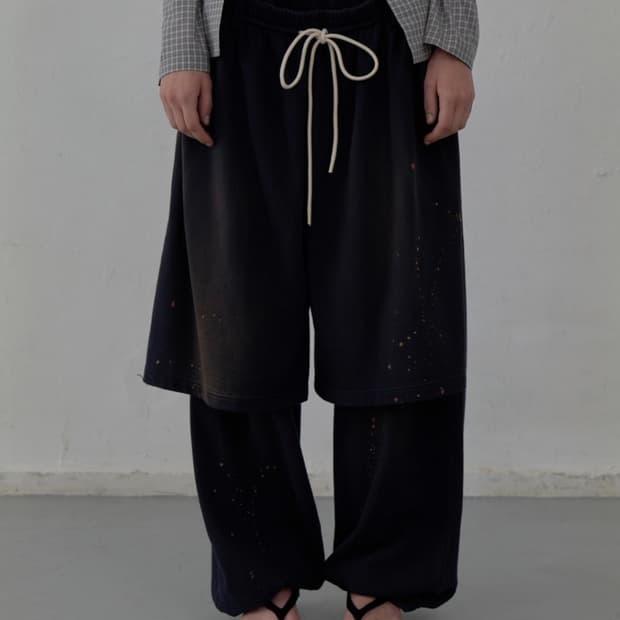 Open Yy Rolled Waist Sweat Cargo Pants | 후루츠패밀리