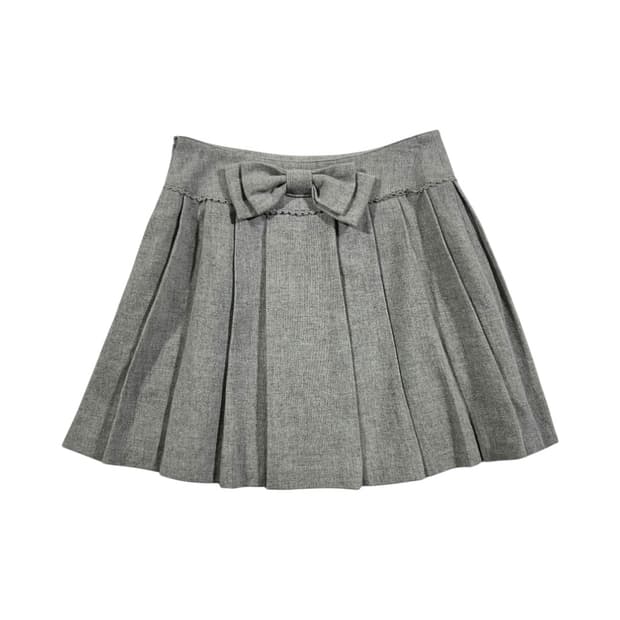 코이세이오 COZY SWEAT WRAP SKIRT MELANGE GREY | 후루츠패밀리