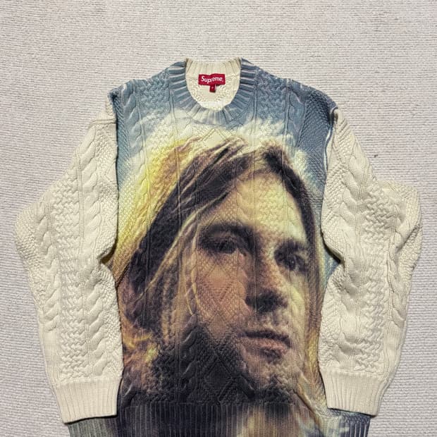 23AW/stussy Fuzzy Lattice Crew | 후루츠패밀리