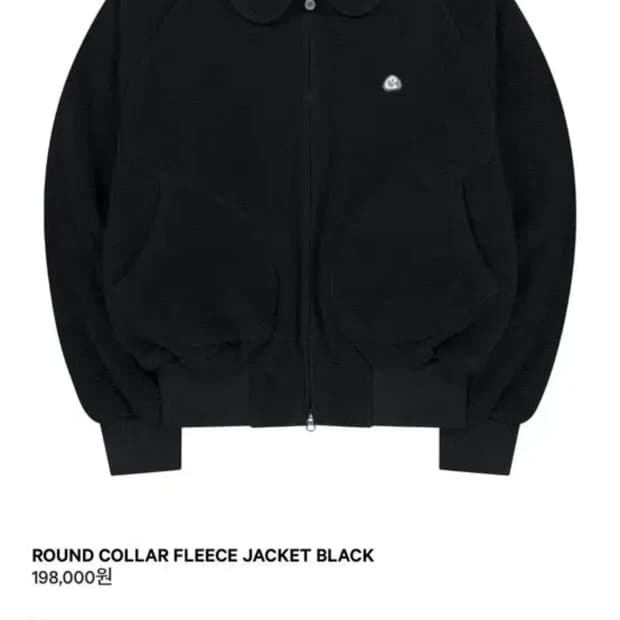 coyseio ROUND COLLAR FLEECE JACKET BLACK | 후루츠패밀리