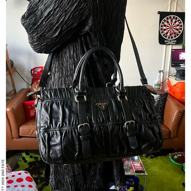 バッグ 00s old prada archive leather boston bag 00s Old PRADA Archive Nappa Leather Bag | 후루츠패밀리